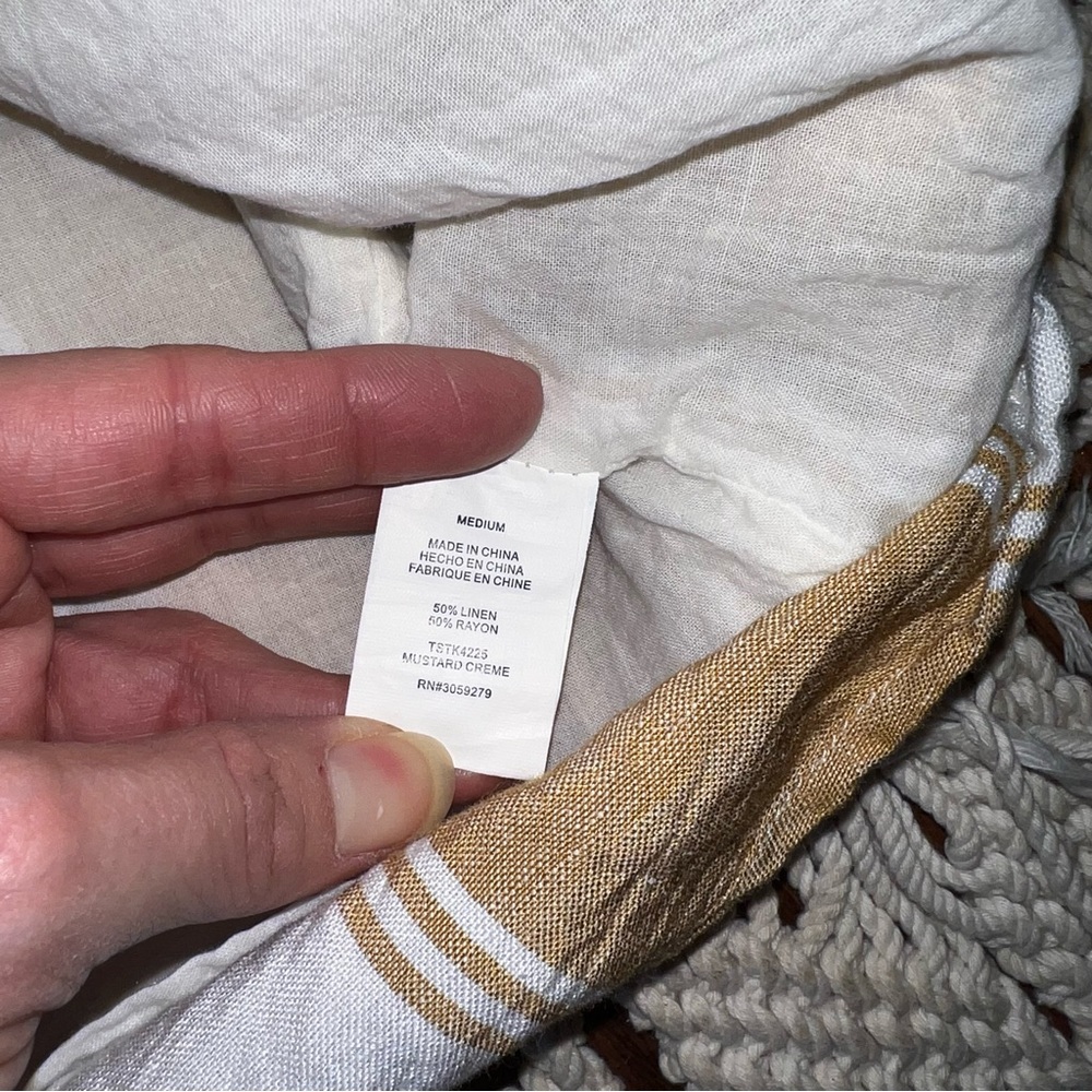 Thread & Supply | Linen Striped Tie Waist Dress - Picture 5 of 6
